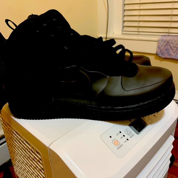 Foam posit Air Force Ones “thriple black” size 11 - Picture 2 of 3